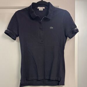 Lacoste Women's Navy Short Sleeve Polo